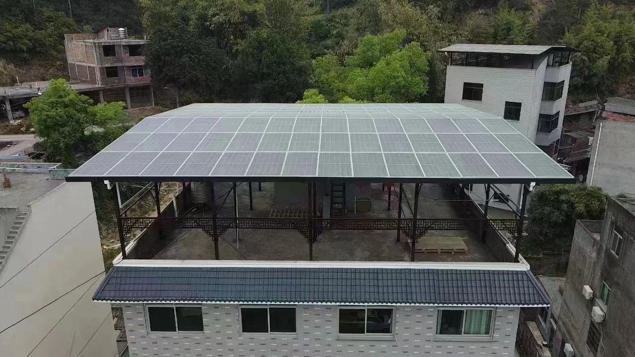 中山15kw+10kwh自建别墅家庭光伏储能系统